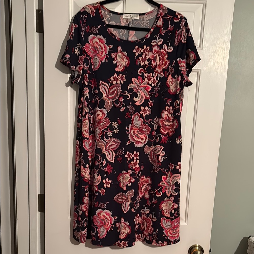 Floral Short Sleeve Dress